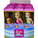 BARBIE CHELSEA CLUB DOLL CON COSTUMI DA BAGNO ASSORTITI IN ESPOSIZIONE 4,5X16CM