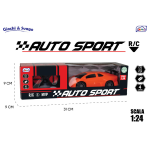 AUTO SPORT CON RADIOCOMANDO 4 DIREZIONI 1:24 COLORI ASS.