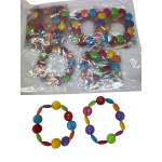 BRACCIALETTI COLORATI A FORMA DI SMARTIES COLORI MISTI