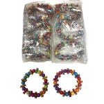 BRACCIALETTI CON PALLINE COLORATE