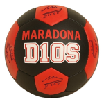 PALLONE MARADONA TAGLIA 5 NERO E ROSSO